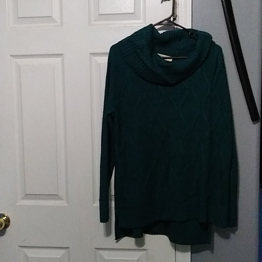 Faded glory fold over neck sweater